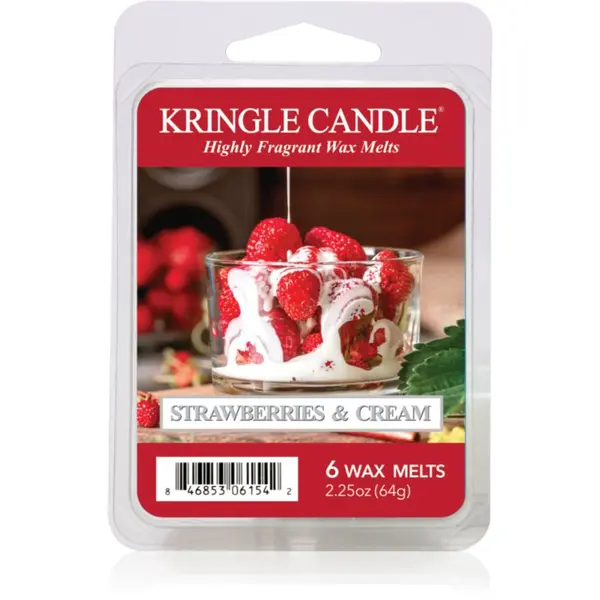 Kringle Candle Kringle Candle Strawberries & Cream восък за арома-лампа 64 гр.