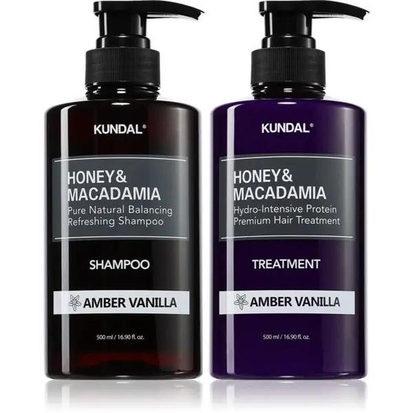 KUNDAL KUNDAL Honey & Macadamia Amber Vanilla комплект за суха и увредена коса