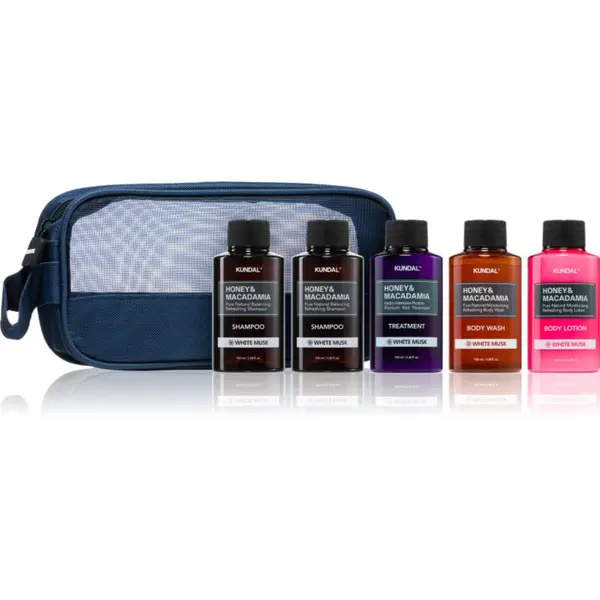 KUNDAL KUNDAL Honey & Macadamia White Musk комплект за пътуване за тяло и коса