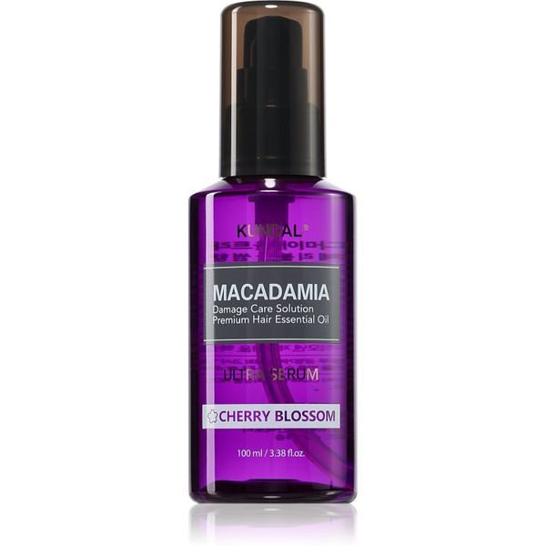 KUNDAL KUNDAL Macadamia Ultra Serum Cherry Blossom регенериращ серум за масло за увредена коса 100 мл.