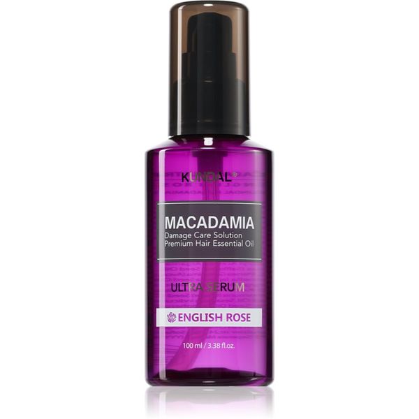 KUNDAL KUNDAL Macadamia Ultra Serum English Rose регенериращ серум за масло за увредена коса 100 мл.