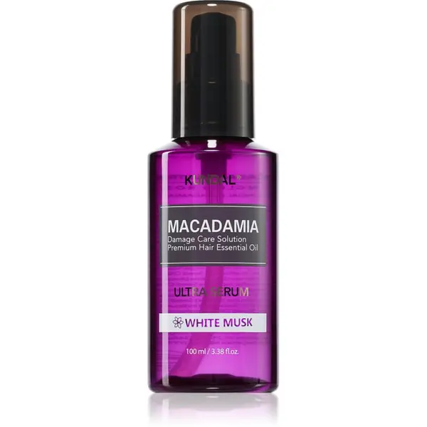 KUNDAL KUNDAL Macadamia Ultra Serum White Musk регенериращ серум за масло за увредена коса 100 мл.