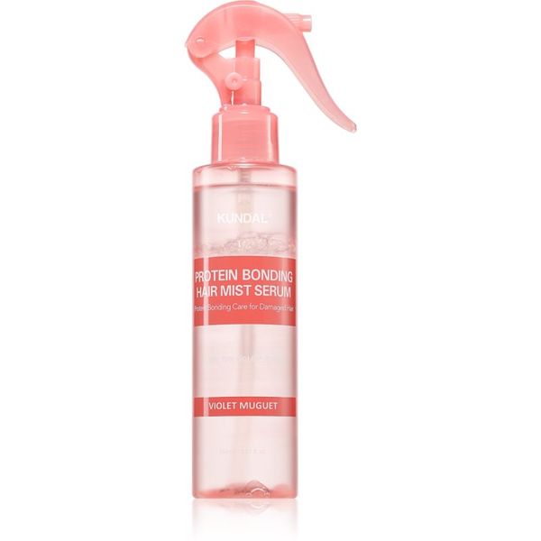 KUNDAL KUNDAL Protein Bonding Care Hair Mist Serum подсилващ и регенериращ серум за коса за суха и увредена коса с аромат Violet Muguet 150 мл.