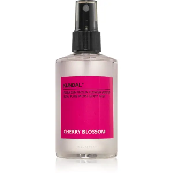 KUNDAL KUNDAL Pure Moist Body Mist Cherry Blossom хидратиращ спрей за тяло с успокояващ ефект 128 мл.