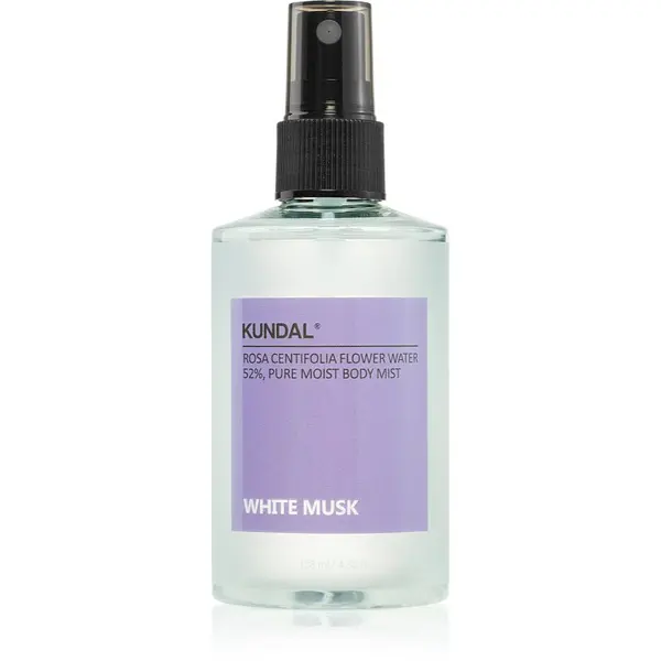 KUNDAL KUNDAL Pure Moist Body Mist White Musk мъгла за тяло с успокояващ ефект 128 мл.
