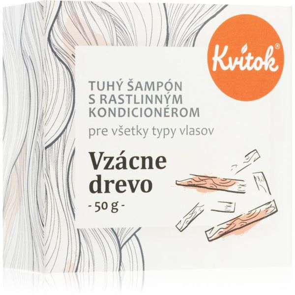 Kvitok Kvitok Rare wood Твърд шампоан за тъмна коса 50 гр.