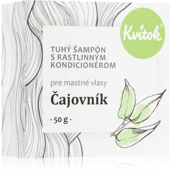 Kvitok Kvitok Tea tree Твърд шампоан за мазна коса 50 гр.