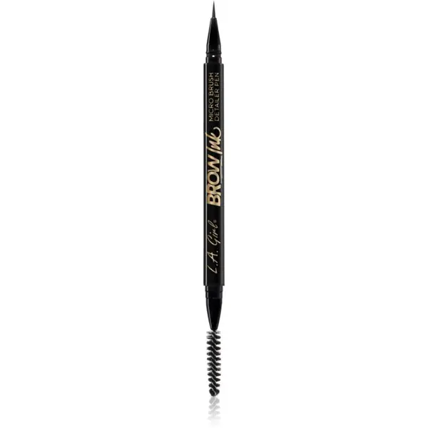 L.A. Girl Cosmetics L.A. Girl Cosmetics Brow Ink маркер за вежди с четка цвят Dark Brown 0.45 мл.