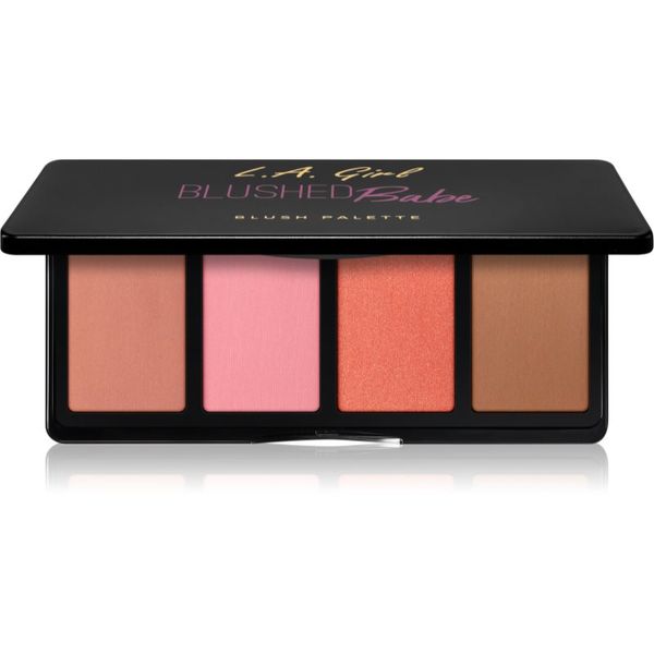 L.A. Girl Cosmetics L.A. Girl Cosmetics Fanatic палитра с ружове цвят Blushed Babe 4x4 гр.