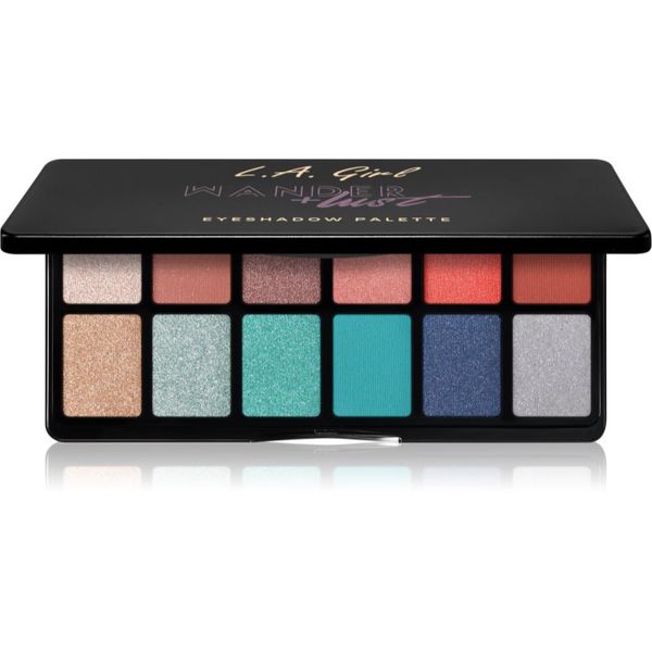 L.A. Girl Cosmetics L.A. Girl Cosmetics Fanatic палитра сенки за очи цвят Wanderlust 12x1 гр.