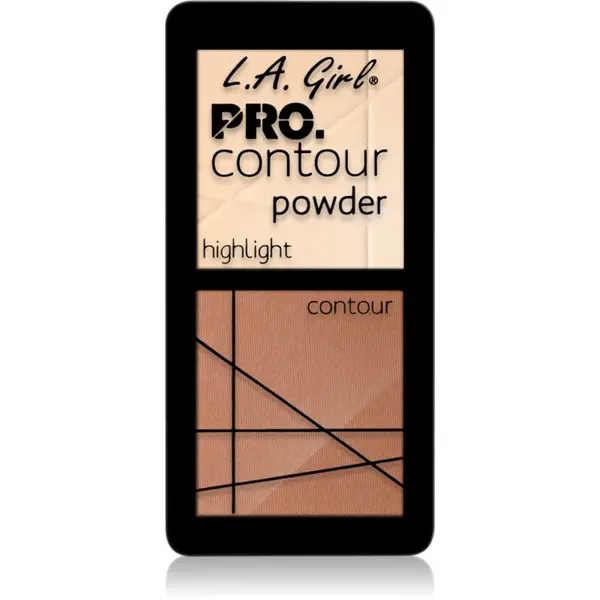L.A. Girl Cosmetics L.A. Girl Cosmetics PRO. Contour Powder контурираща палитра за лице цвят Light 5.6 гр.