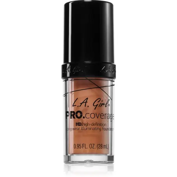L.A. Girl Cosmetics L.A. Girl Cosmetics PRO. Coverage озаряващ течен фон дьо тен цвят Soft Honey 28 мл.