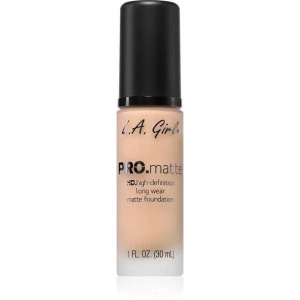 L.A. Girl Cosmetics L.A. Girl Cosmetics PRO. Matte HD дълготраен фон дьо тен с матиращ ефект цвят Bisque 30 мл.