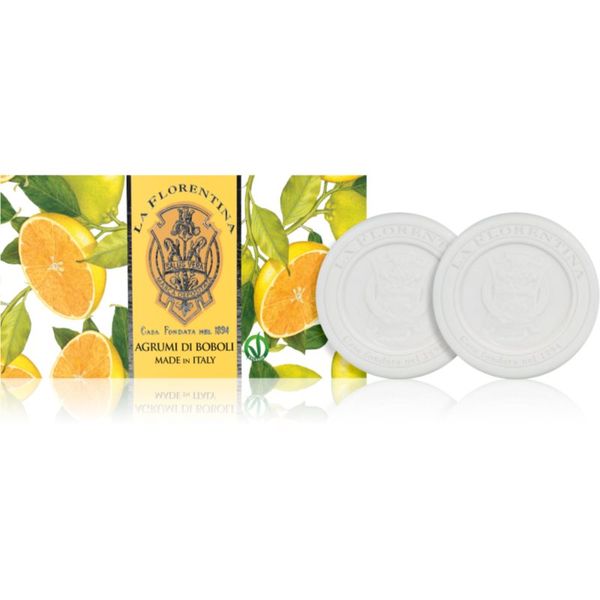 La Florentina La Florentina Boboli Citrus Sculpted Soap естествен твърд сапун 2x115 гр.
