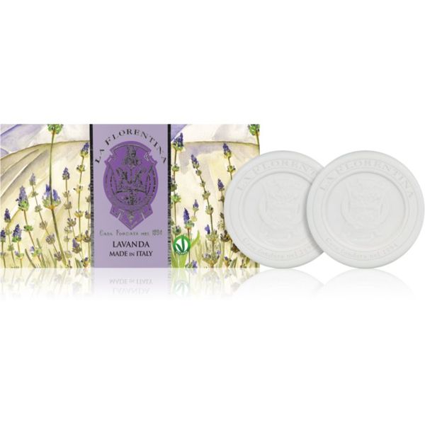 La Florentina La Florentina Lavender Sculpted Soap естествен твърд сапун 2x115 гр.