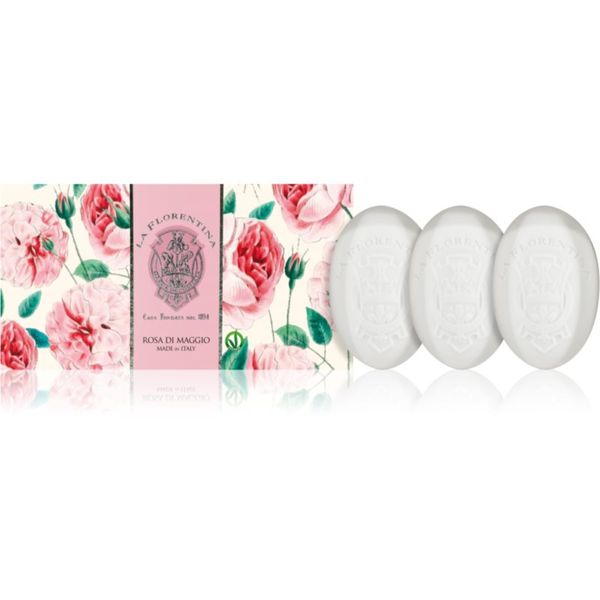 La Florentina La Florentina Rose of May Hand Soap комплект твърди сапуни 3x150 гр.