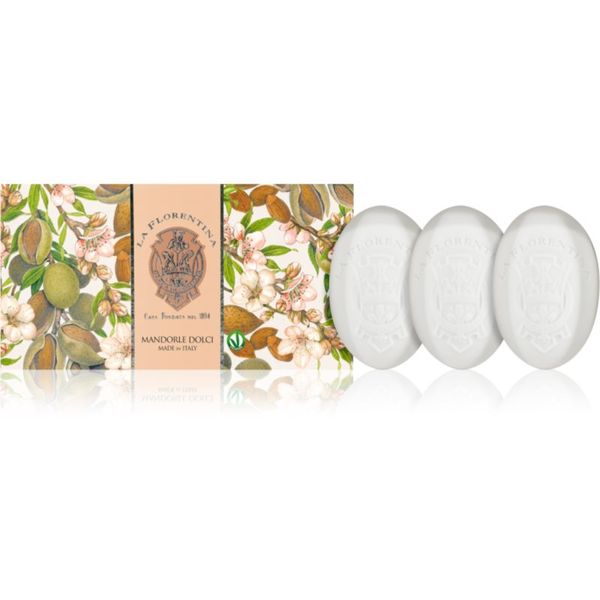 La Florentina La Florentina Sweet Almonds Hand Soap комплект твърди сапуни с бадемово масло 3x150 гр.