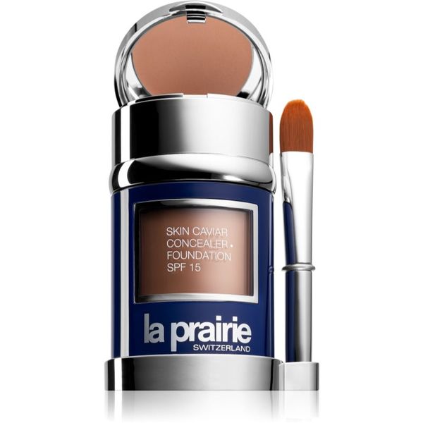 La Prairie La Prairie Skin Caviar Concealer Foundation грим и коректор SPF 15 цвят Peche (SPF 15) 30 мл.