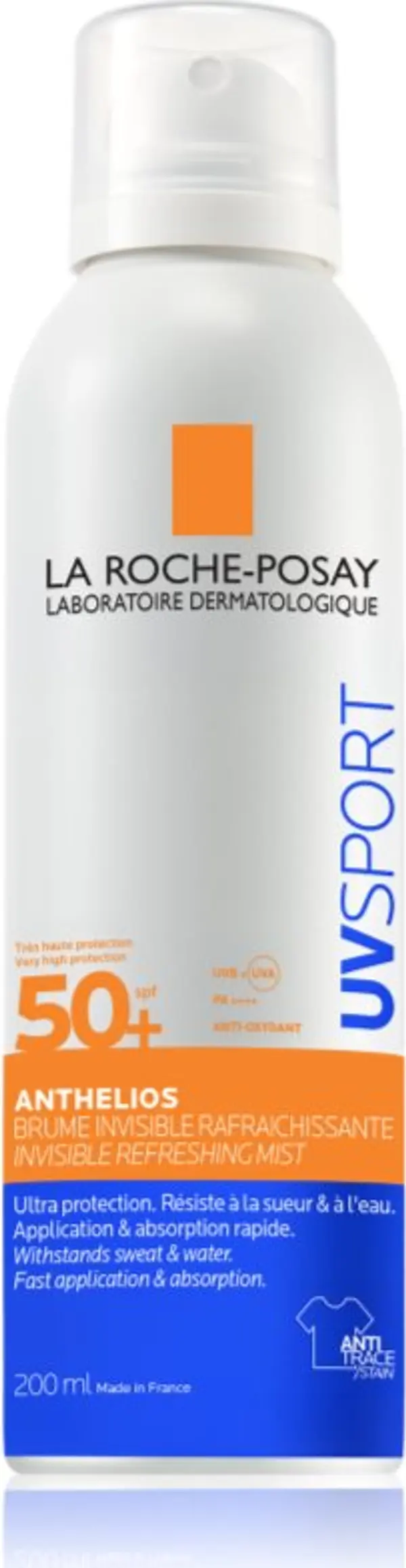 La Roche-Posay La Roche-Posay Anthelios UV Sport Invisible Refreshing Mist защитна мъгла за всички видове кожа SPF 50+ 200 мл.