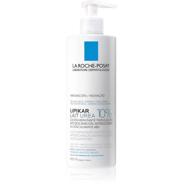 La Roche-Posay La Roche-Posay Lipikar Lait Urea 10% успокояващ лосион за тяло за много суха кожа 400 мл.