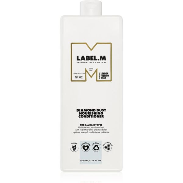 label.m label.m Diamond Dust Nourishing Conditioner подхранващ балсам за суха коса 1000 мл.