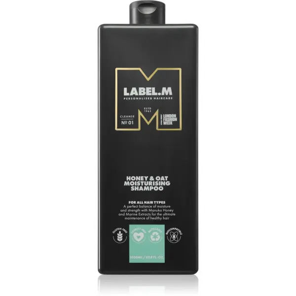 label.m label.m Honey & Oat хидратиращ шампоан за ежедневна употреба 1000 мл.