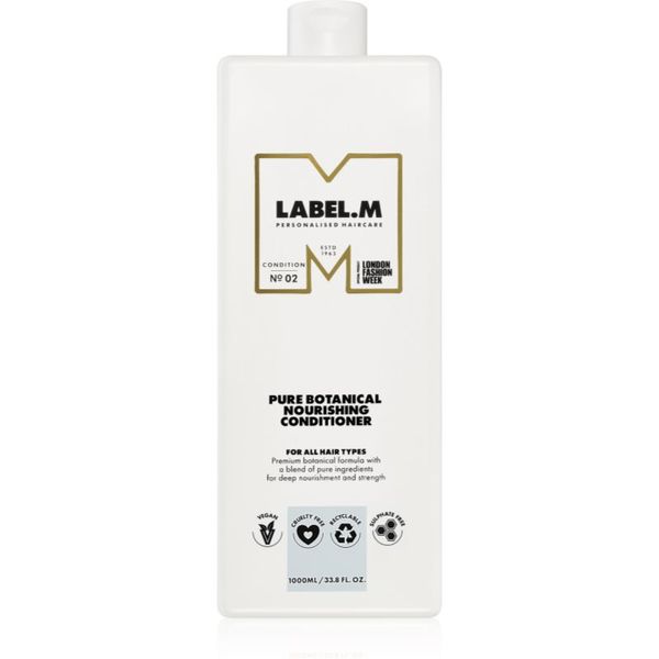 label.m label.m Pure Botanical Nourishing Conditioner хидратиращ и подхранващ балсам за всички видове коса 1000 мл.