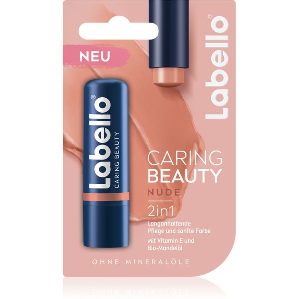 Labello Labello Caring Beauty тониращ балсам за устни цвят Nude 4,8 мл.