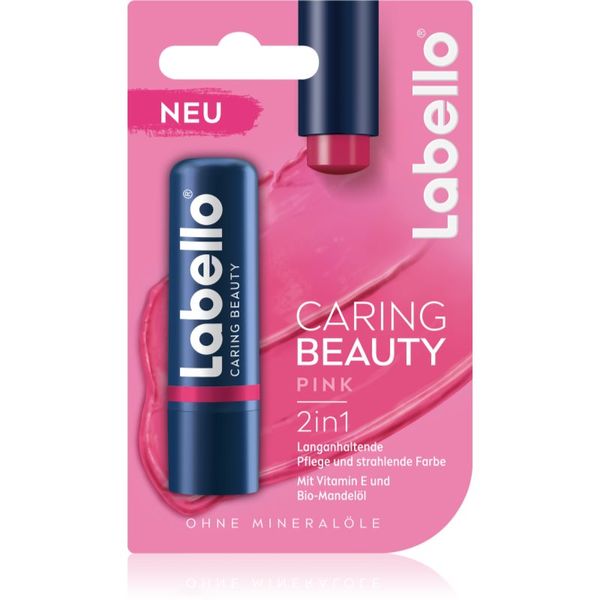 Labello Labello Caring Beauty тониращ балсам за устни цвят Pink 4,8 мл.