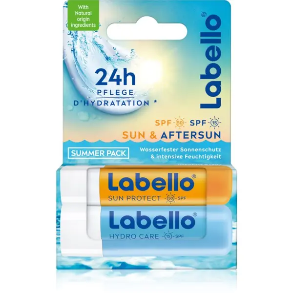 Labello Labello Sun & Aftersun изгодна опаковка за устни