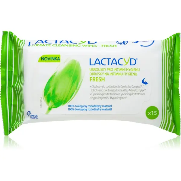 Lactacyd Lactacyd Fresh кърпички за интимна хигиена 15 бр.