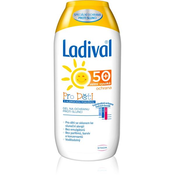 Ladival Ladival Kids защитен крем-гел за слънчеви бани против слънчеви алергии SPF 50+ 200 мл.