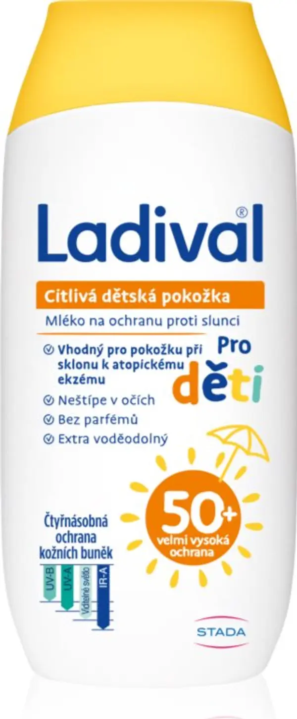 Ladival Ladival Kids защитно мляко за чувствителна кожа SPF 50+ 200 мл.