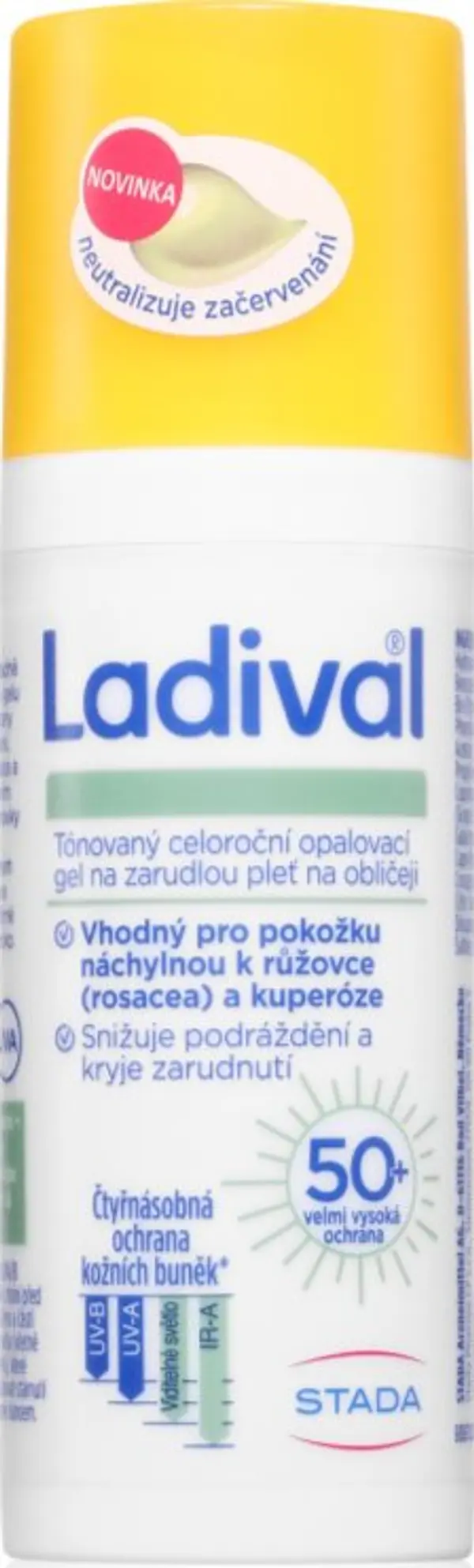 Ladival Ladival Sensitive тониращ гел-крем за чувствителна и зачервена кожа SPF 50+ 50 мл.