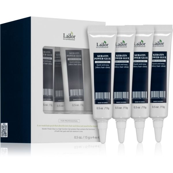 La'dor La'dor Keratin Power Glue грижа за коса без отмиване с кератин 4x15 гр.