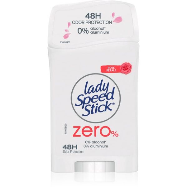 Lady Speed Stick Lady Speed Stick Zero Fresh Rose Petals дезодорант-стик без съдържание на алуминиеви соли 40 гр.