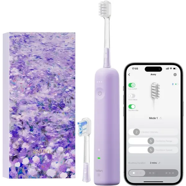Laifen Laifen Wave Special електрическа четка за зъби + 2 резервни глави Purple 1 бр.
