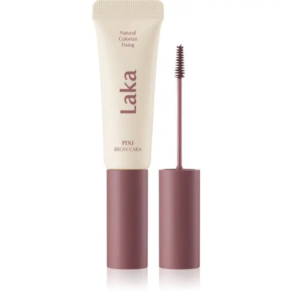 Laka Laka Pixi Brow Cara спирала за вежди за фиксиране и оформяне цвят 06 Rose Burgundy 8 гр.
