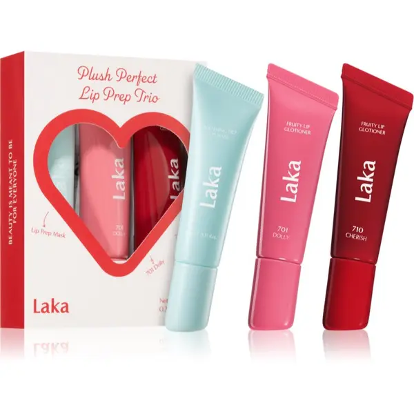 Laka Laka Plush Perfect Lip Prep Trio подаръчен комплект за устни