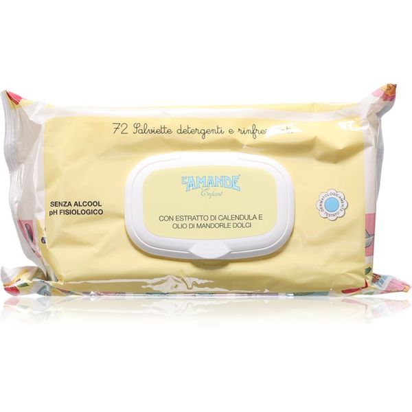L'Amande L'Amande Baby Cleansing And Refreshing Wipes фини почистващи кърпички 72 бр.