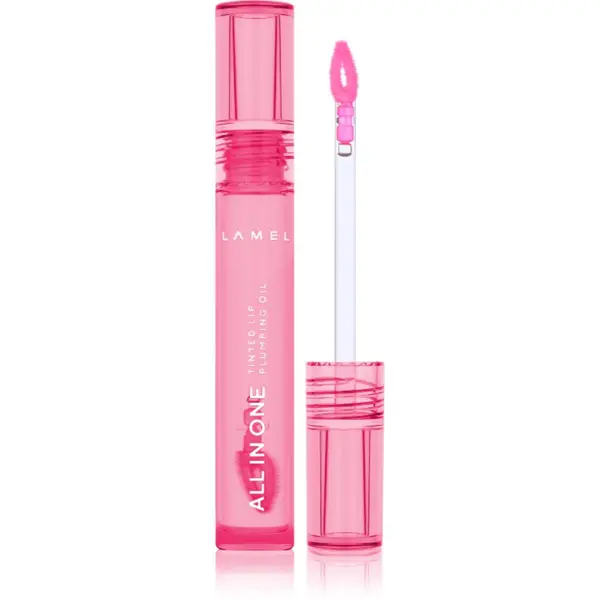 LAMEL LAMEL All in One Lip Tinted Plumping Oil тониращо олио за устни за увеличаване на обема № 403 Watermelon 3 мл.