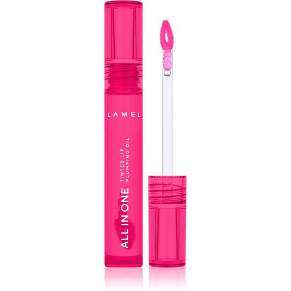 LAMEL LAMEL All in One Lip Tinted Plumping Oil тониращо олио за устни за увеличаване на обема № 404 3 мл.
