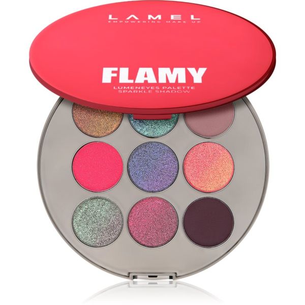 LAMEL LAMEL Flamy Lumeneyes Palette палитра сенки за очи 9 гр.