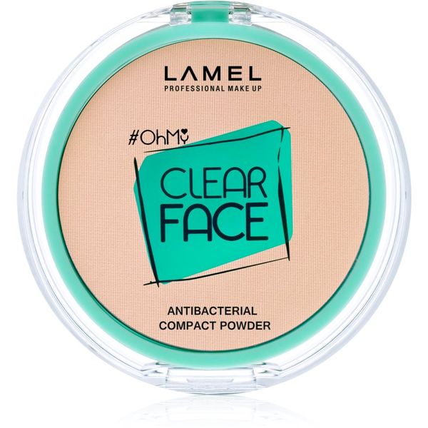 LAMEL LAMEL OhMy Clear Face компактна пудра с антибактериална добавка цвят 401 Light Natural 6 гр.