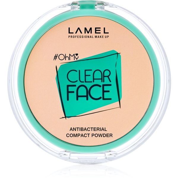 LAMEL LAMEL OhMy Clear Face компактна пудра с антибактериална добавка цвят 402 Vanilla 6 гр.