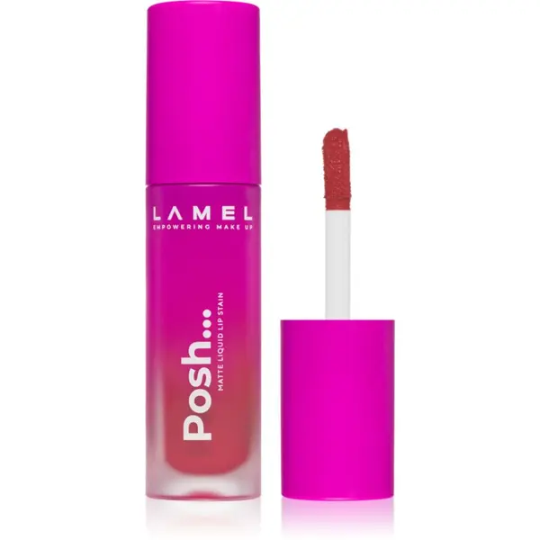 LAMEL LAMEL Posh Matte Liquid Lip Stain дълготрайно матово течно червило цвят №405 Punch Pin 4 гр.