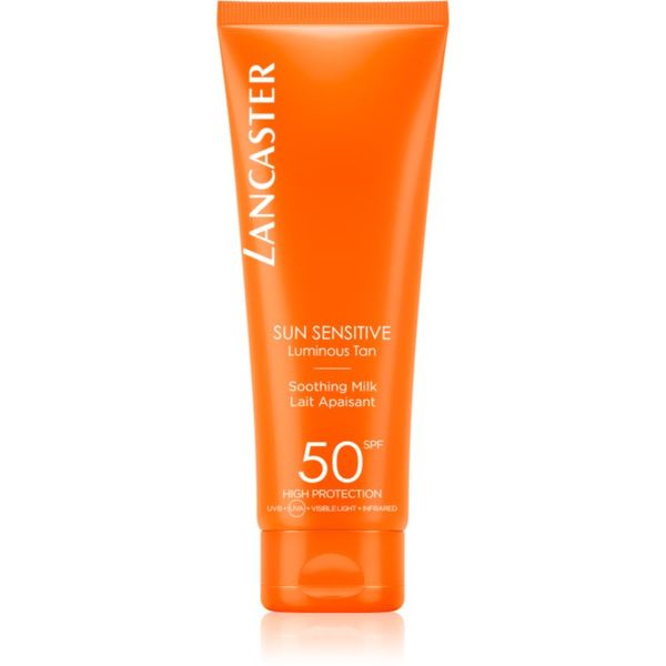 Lancaster Lancaster Sun Sensitive Soothing Milk слънцезащитно мляко за чувствителна кожа SPF 50 125 мл.