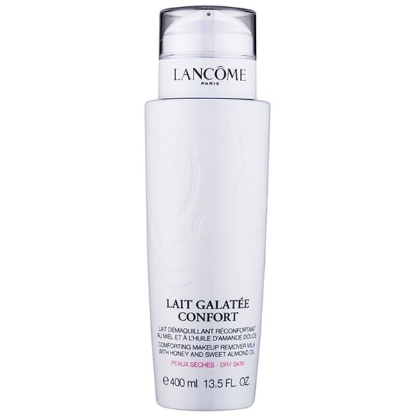 Lancôme Lancôme Galatée Confort успокояващо мляко за почистване на грим  с бадемово масло 400 мл.