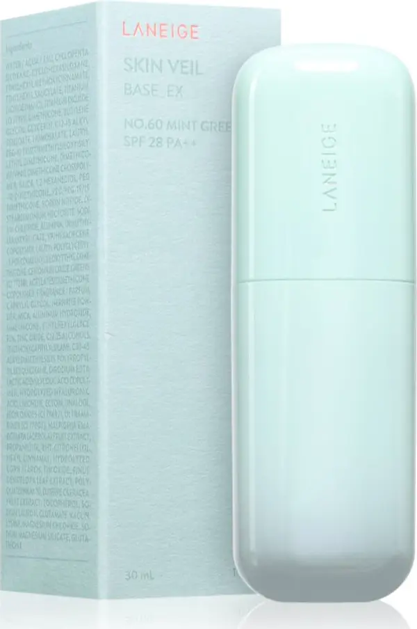 LANEIGE LANEIGE Skin Veil Base EX коригираща основа цвят Mint Green 30 мл.