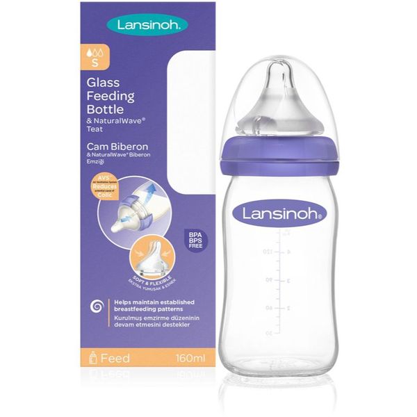 Lansinoh Lansinoh NaturalWave Glass бебешко шише Slow 160 мл.